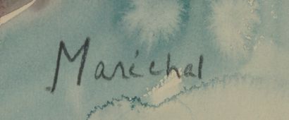 null Claude MARÉCHAL (1925-2009).

Nature morte au vase.

Aquarelle signée en bas...