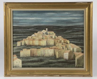 null Jean-Pierre CAPRON (1921-1991).

Village de Provence la nuit.

Huile sur toile...