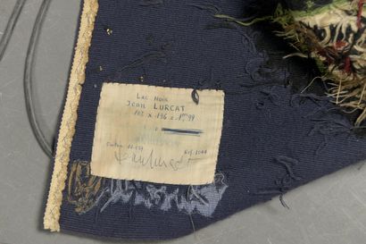null Jean LURÇAT (1891-1966) à AUBUSSON.

"Lac noir".

Tapisserie en laine signée...