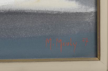 null *Marcel MOULY (1918-2008).

Village en bord de mer.

Huile sur toile signée...