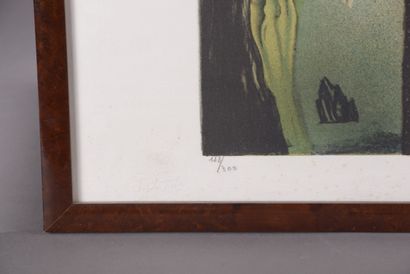 null D'après Salvador DALI (1904-1989).

Le Vertige.

Lithographie signée en bas...
