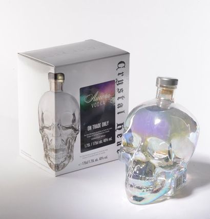 null *1 magnum (175 cl) de Vodka Crystal Head Aurora, 40% Vol. Cartonnage blanc.