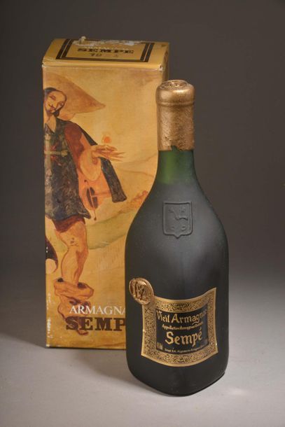 null 1 bouteille ARMAGNAC Sempé 1924 (très bel état) 