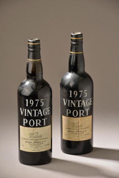 null 2 bouteilles PORTO "Vintage", Vasco's 1975 (Mise par Butler, Nephew co) 