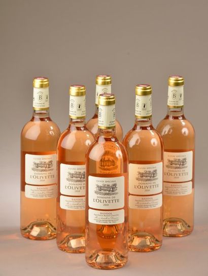 null 6 bottles BANDOL "cuvée spéciale", Domaine de l'Olivette 2018 (rosé) 