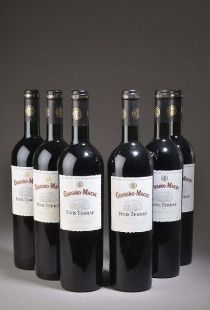 null 6 bouteilles MAIPO VALLEY "Finis Terrae", Cousino-Macul 2002 (fanées, tachées),...