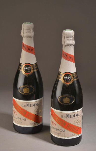 null 2 bouteilles CHAMPAGNE Mumm 1985 