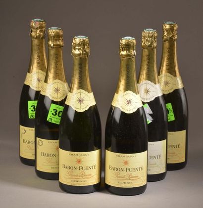 null 6 bouteilles CHAMPAGNE "demi-sec", Baron-Fuenté 