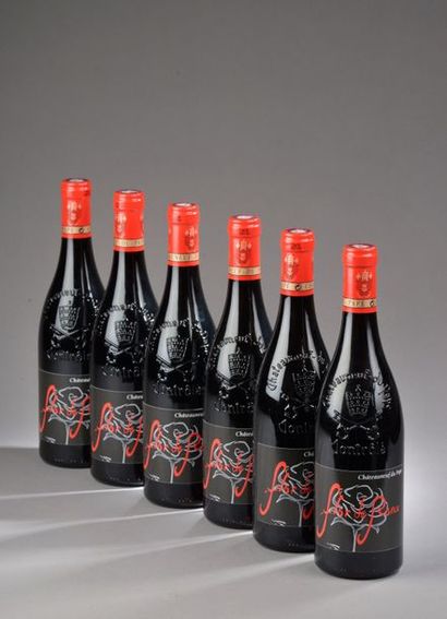 null 6 bouteilles CHÂTEAUNEUF-DU-PAPE "flor de ronce", Domaine de la Roncière 2016...
