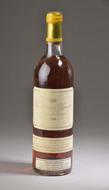 null 1 bouteille Château D'YQUEM, 1er cru supérieur Sauternes 1984 (es, J) 