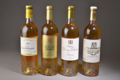 null 4 bouteilles SAUTERNES (Rayne-Vigneau 2009, Coutet 98, ela, Clos Haut-Peyraguey...