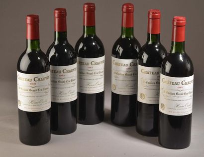 null 6 bouteilles Château CHAUVIN, Grand Cru St-Émilion 1983 (2 TLB) 
