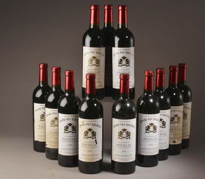 null 12 bouteilles Château GRAND PUY-DUCASSE, 5° cru Pauillac 2004 (elt, 2 ela) 