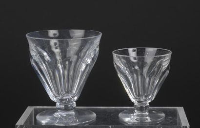 null BACCARAT. 
 Part of cut crystal glass services model "Talleyrand". It includes:...