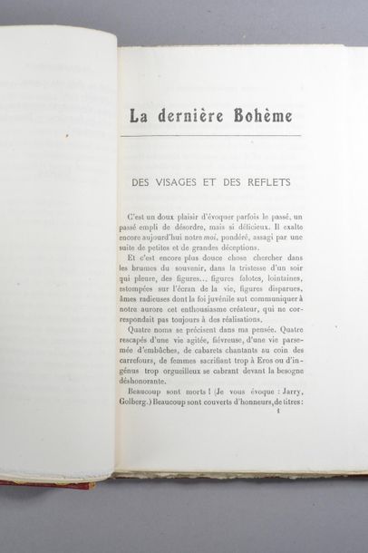 null [VERLAINE]. ARESSY (Lucien). La Dernière Bohème. Verlaine et son milieu. Fantaisie-préface...