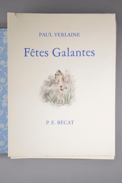 null VERLAINE (Paul). Fêtes galantes. Paris, Le Livre de Qualité, s. d. [1953]. In-4°...