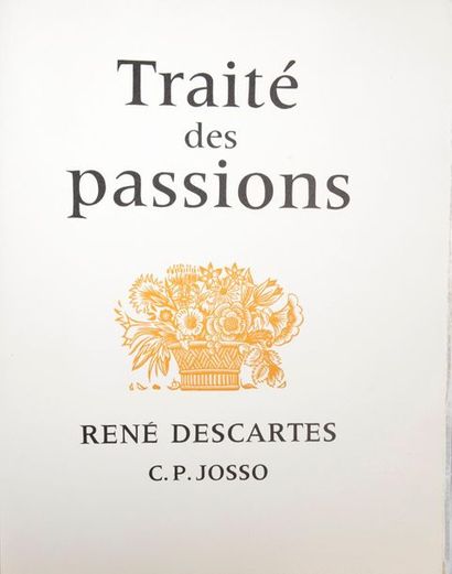 null Ensemble de deux livres comprenant :

- DESCARTES (René). Traité des passions....