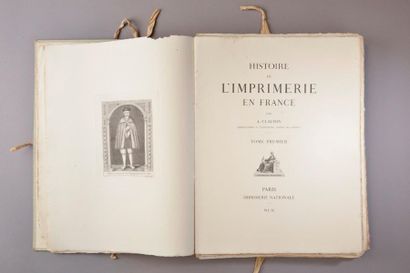 null CLAUDIN (Anatole).

Histoire de l'imprimerie en France au XVe siècle et au XVIe...