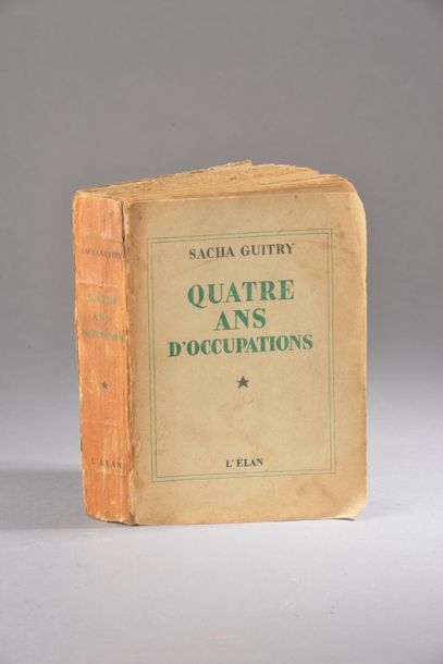 null GUITRY (Sacha).

Quatre ans d'occupations, Paris, édition l'Elan, 1947.



Edition...