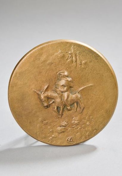 null D'après CALDER (1898-1976) (d'après)

Don Quichotte, médaille en bronze figurant...