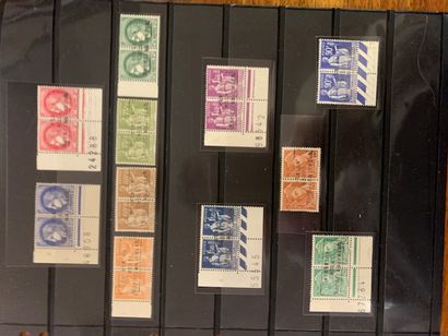null FRANCE GUERRE DE 1940 : Ensemble de 14 timbres SURCHARGES DUNKERQUE et COUDEKERQUE...