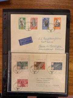 null ALLEMAGNE – BELGIQUE – CROATIE : Très bel ensemble de timbres et lettres, période...