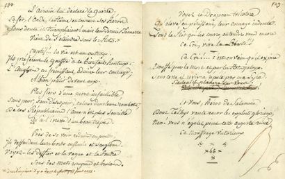 null *Ponce Denis Écouchard LE BRUN (1729-1807) poète, dit Lebrun-Pindare. POEME...