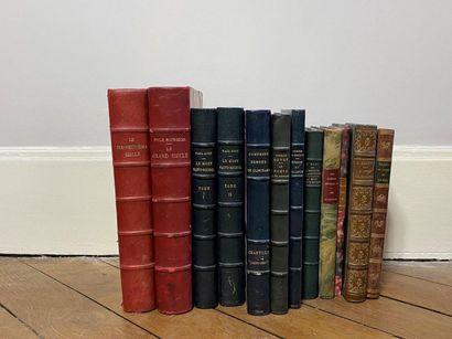 null Important ensemble de livres reliés de la fin du XIXe et du début du XXe siècle...