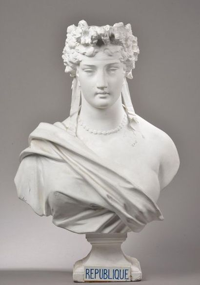 null D'après Domenico PICCHI (XIXe siècle).

Marianne. 

Plâtre (craquelures).

Haut....