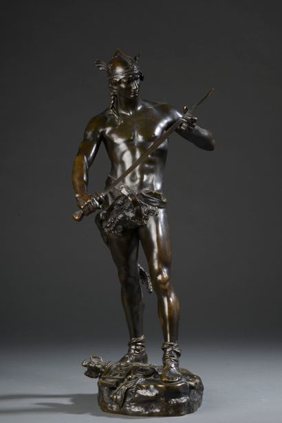 null André-Paul-Arthur MASSOULLE (1851-1901).



Le gaulois vainqueur.



Bronze...