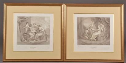null D'après Angelica KAUFFMAN (1741-1807).
Cleopatra ; Penelope.
Deux estampes....