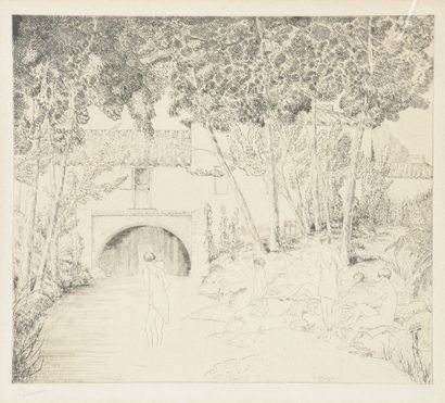 null Jean-Émile LABOUREUR (1877-1943).





The abandoned mill.





Etching and...