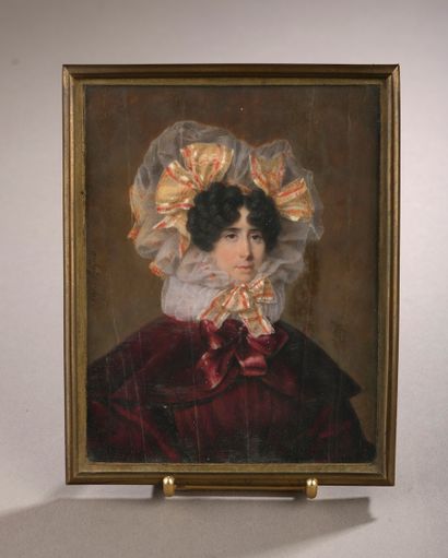 null Louis - François AUBRY (Paris, 1767 - Batignolles, 1851).

Portrait of a woman...