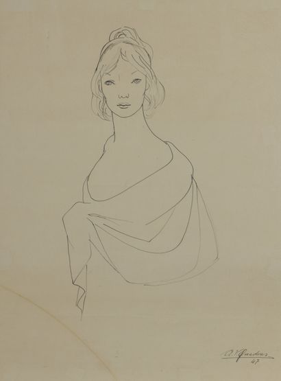 null Alejo VIDAL-QUADRAS (1919-1994).

Two studies for portraits of women.

Inks...