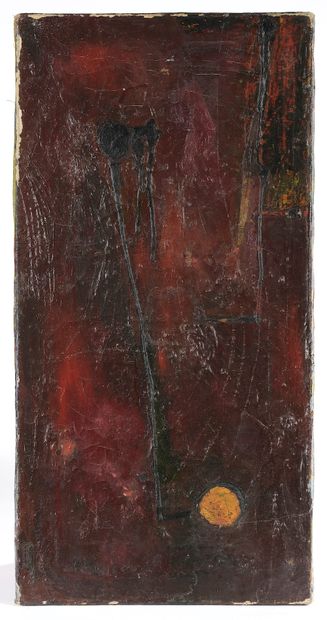 null LESUR (20th century).

Abstraction.

Oil on canvas signed and dated 1980 on...