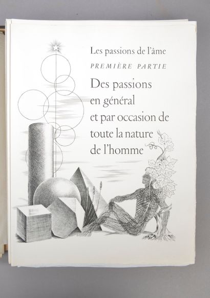 null Set of two books comprising :







- DESCARTES (René). Treatise on passions....
