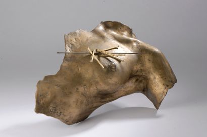 null 
Vassilakis TAKIS (1925-2019). 

Magnetic evidence. 

Bronze doré, clous et...