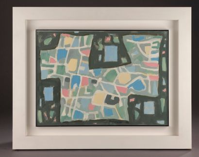 null 
Alfred MANESSIER (1911-1993). 

Composition. 

Gouache on paper signed and...
