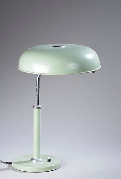 null 
KIRBY BEARD & Co. 

Desk lamp "Long neck" in green lacquered sheet metal and...