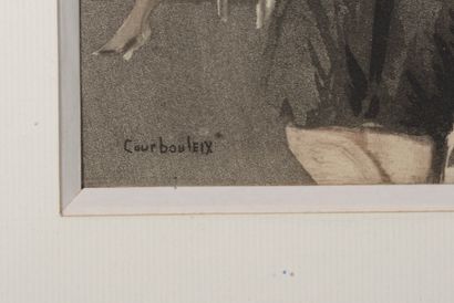 null 
Léon COURBOULEIX (XIXe - XXe siècle). 

Scènes de maison close. 

Suite de...