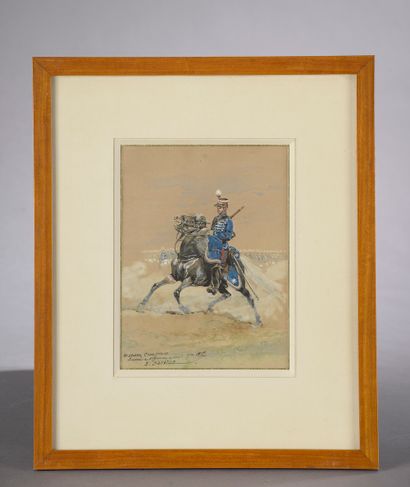 null 
Édouard DETAILLE (Paris, 1848 - 1912).





Soldat du deuxième Hussard au règlement...