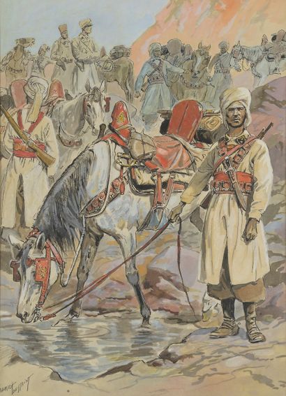 null 
Maurice TOUSSAINT (Fontenay-aux-Roses, 1882 - Écully, 1974). 





 Military...