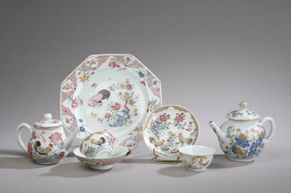 null 
CHINE - Compagnie des Indes, XVIIIe siècle.


 Ensemble en porcelaine émaillé...