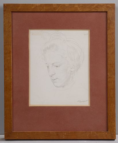 null François Joseph GUIGUET (1860-1937).


Portrait de Madame Adèle Delphin.


Mine...