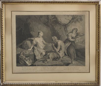 null 
*Jacques CHEREAU d'après Nicolas VLEUGHELS (1668-1737).






Loth et ses filles.






Burin...
