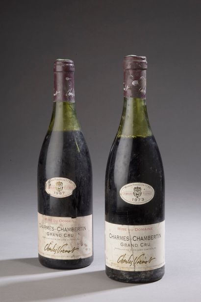2 bouteilles CHARMES-CHAMBERTIN, C. Viénot...