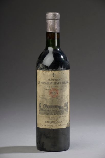 null 1 bouteille CH. LA MISSION HAUT BRION, Pessac Leognan 1955 (es, TLB)