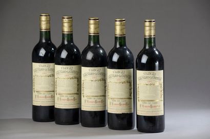 5 bouteilles CH. BALESTARD LA TONNELLE, St-Émilion...