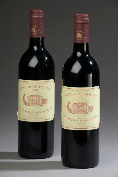 null 2 bouteilles PAVILLON ROUGE DU CH. MARGAUX, Margaux 1988