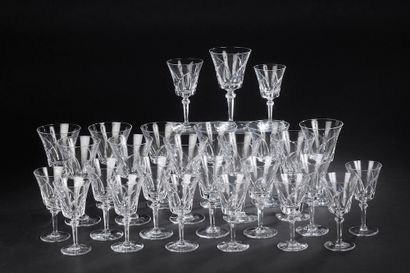 null CRISTAL DE SÈVRES.

Partie de service de verres en cristal taillé comprenant...